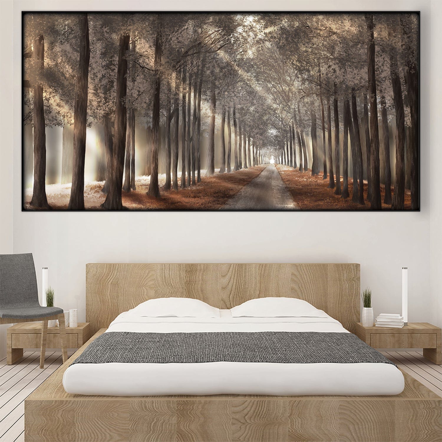 Forest Strolls Easy Build Frame Easy Build Frame & Fabric Print / 40 x 20in product thumbnail
