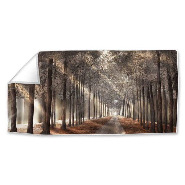 Forest Strolls Easy Build Frame Posters, Prints, & Visual Artwork Fabric Print Only / 40 x 20in Clock Canvas