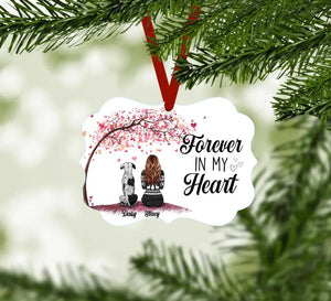 Forever in My Heart Pet Ornament Customizer Ornament / Aluminum / 10.8 x 8cm Clock Canvas