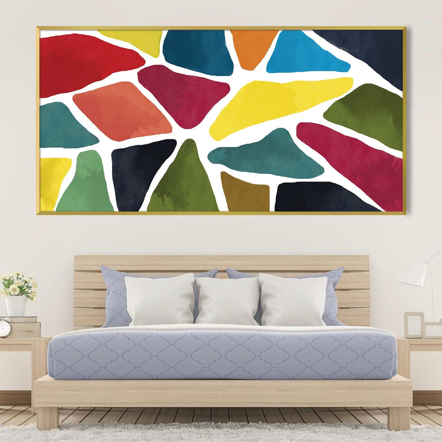 Fragmented Harmony Canvas Art Clock Canvas