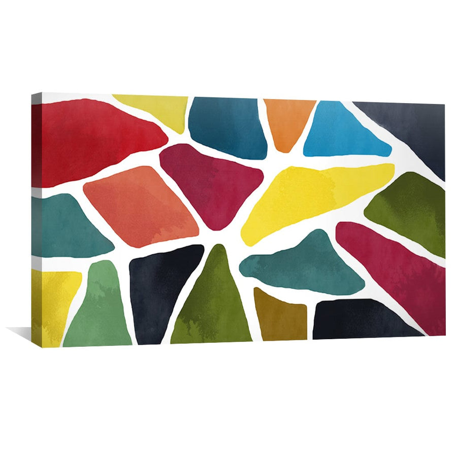 Fragmented Harmony Canvas Art Clock Canvas
