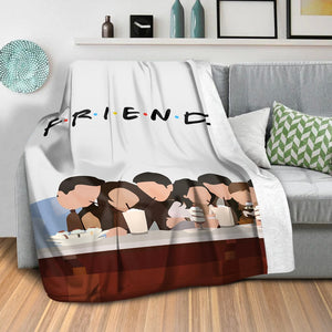 Friends Blanket Blanket Clock Canvas