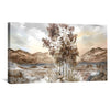 Frosted Bark and Warm Sky Canvas Art Clock Canvas