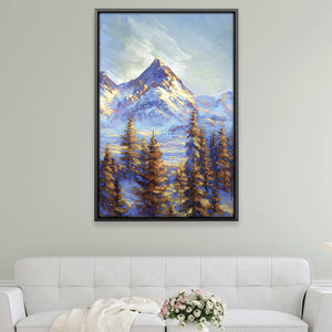 Frostlight Ascent Canvas Art 12 x 18in / Canvas Clock Canvas