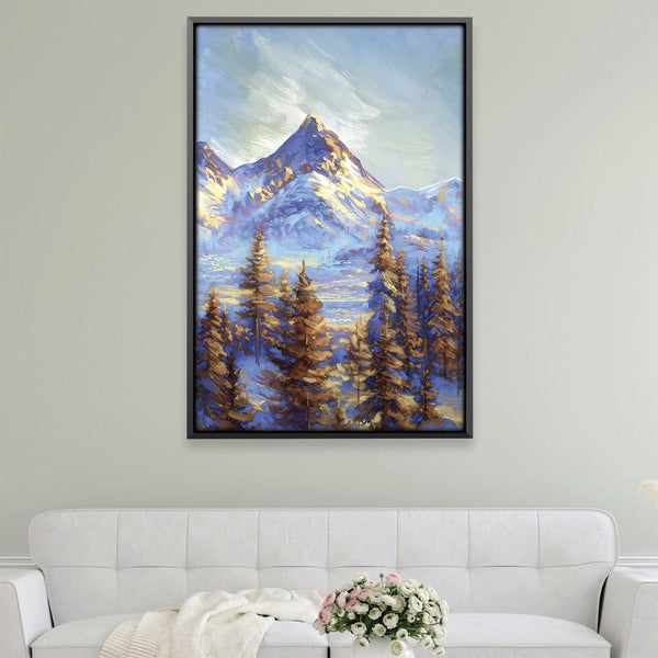 Frostlight Ascent Canvas Art 12 x 18in / Canvas Clock Canvas