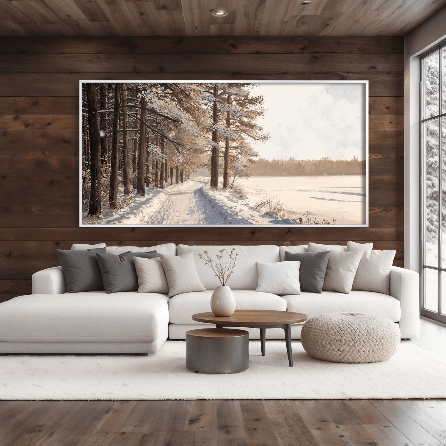 Frozen Echoes Canvas Art Clock Canvas