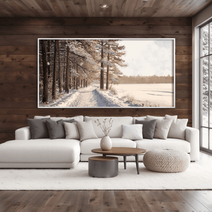 Frozen Echoes Canvas Art Clock Canvas