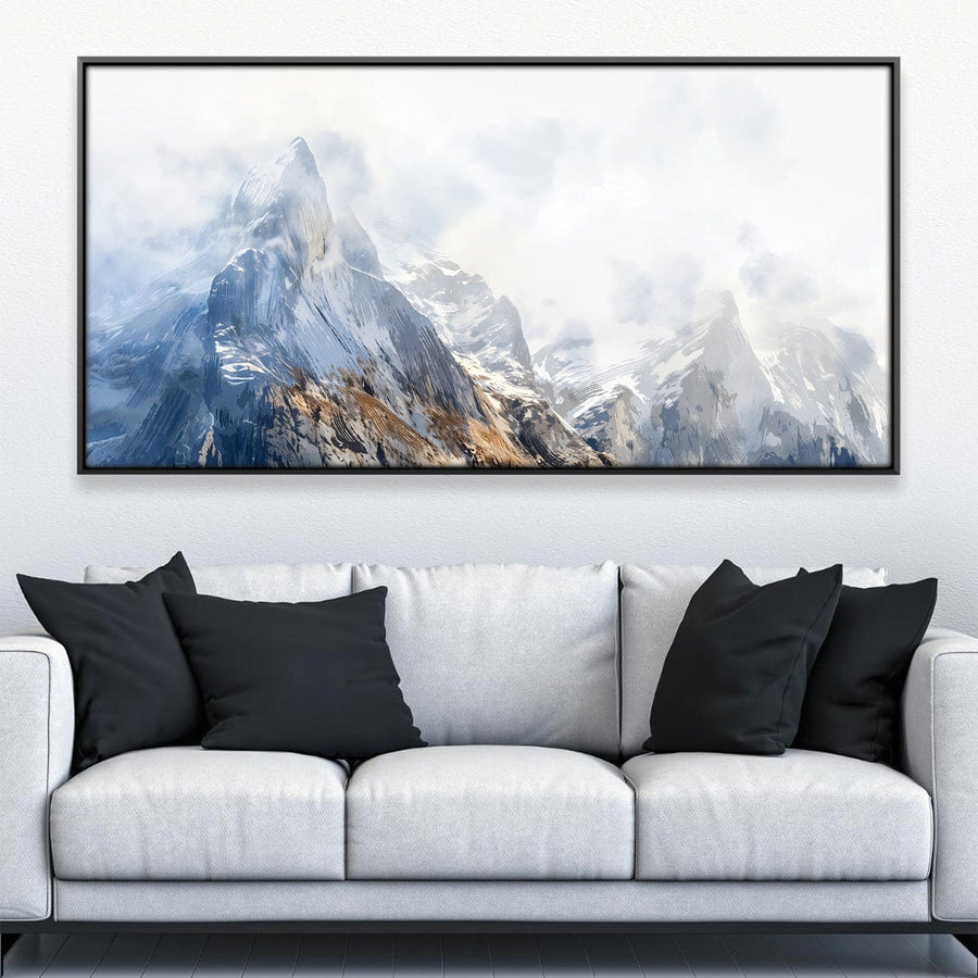 Frozen Majesty Canvas Art 20 x 10in / Canvas Clock Canvas