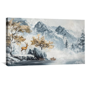 Frozen Realm Canvas Art Clock Canvas