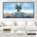 Frozen Silhouette Canvas Art 20 x 10in / Canvas Clock Canvas