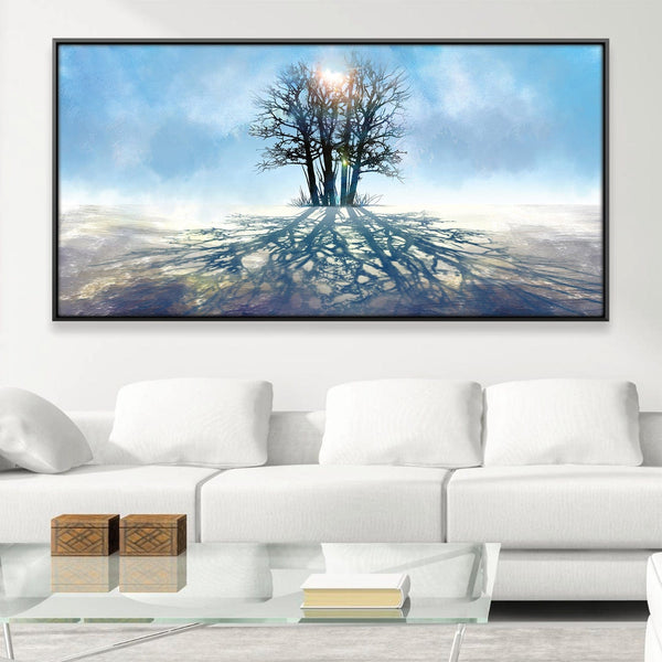 Frozen Silhouette Canvas Art 20 x 10in / Canvas Clock Canvas