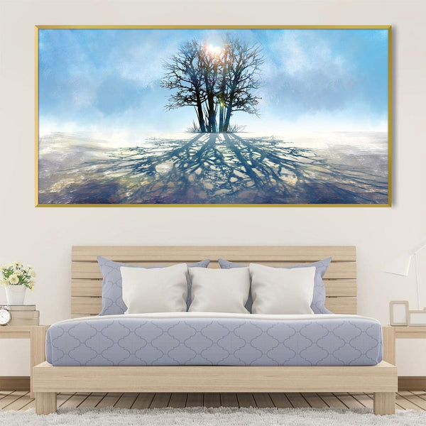 Frozen Silhouette Canvas Art Clock Canvas