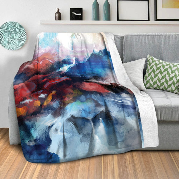 Fusion of Color Blanket Blanket Clock Canvas