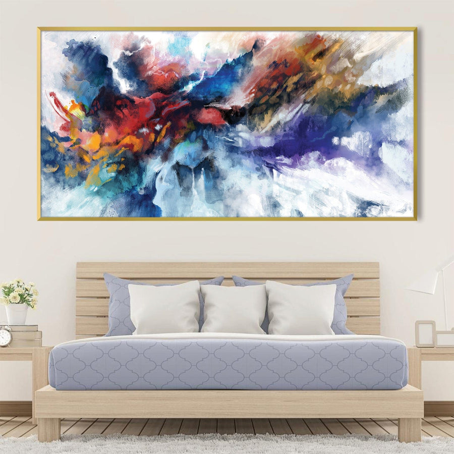 Fusion of Color Canvas Art Clock Canvas