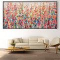 Garden of Flowers Easy Build Frame Posters, Prints, & Visual Artwork Easy Build Frame & Fabric Print / 40 x 20in Clock Canvas