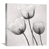 Garden Trio of White Canvas Art Clock Canvas