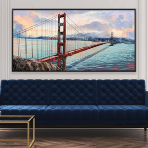 Gateway to the Bay Canvas Art Clock Canvas