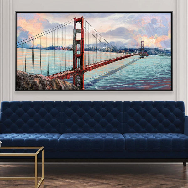 Gateway to the Bay Canvas Art Clock Canvas