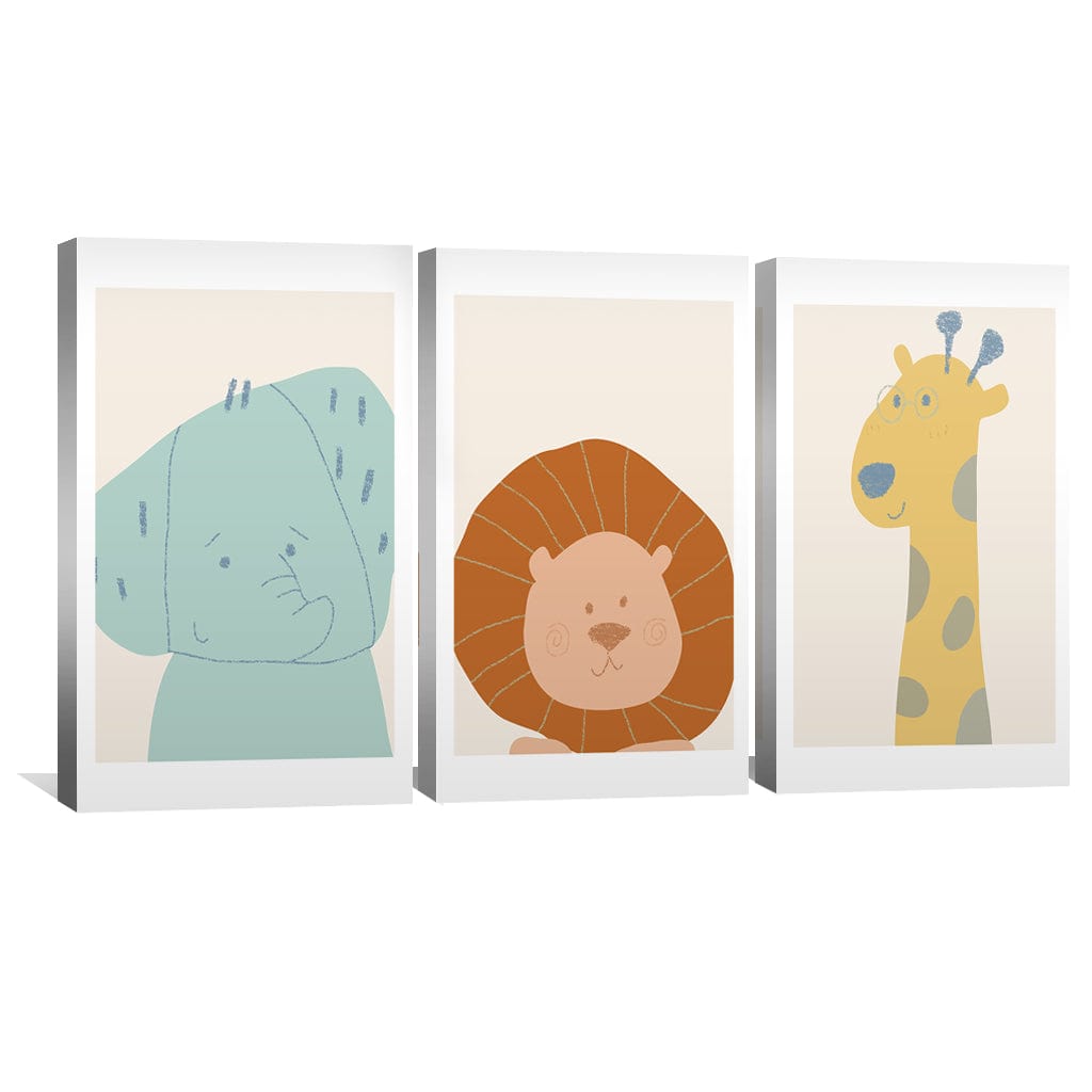 Gentle Jungle Canvas Art Clock Canvas