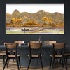 Gentle Row Canvas Art Clock Canvas