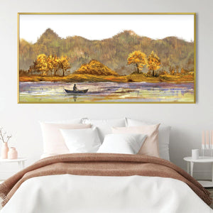 Gentle Row Canvas Art Clock Canvas