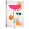 Geometric Collage Canvas Art Clock Canvas