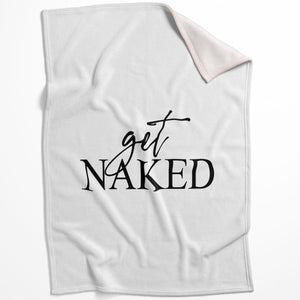 Get Naked B Blanket Blanket 75 x 100cm Clock Canvas