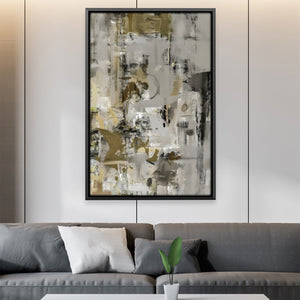 Gilded Elegance Canvas Art 30 x 45cm / Unframed Canvas Print Clock Canvas