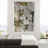 Gilded Elegance Canvas Art Clock Canvas