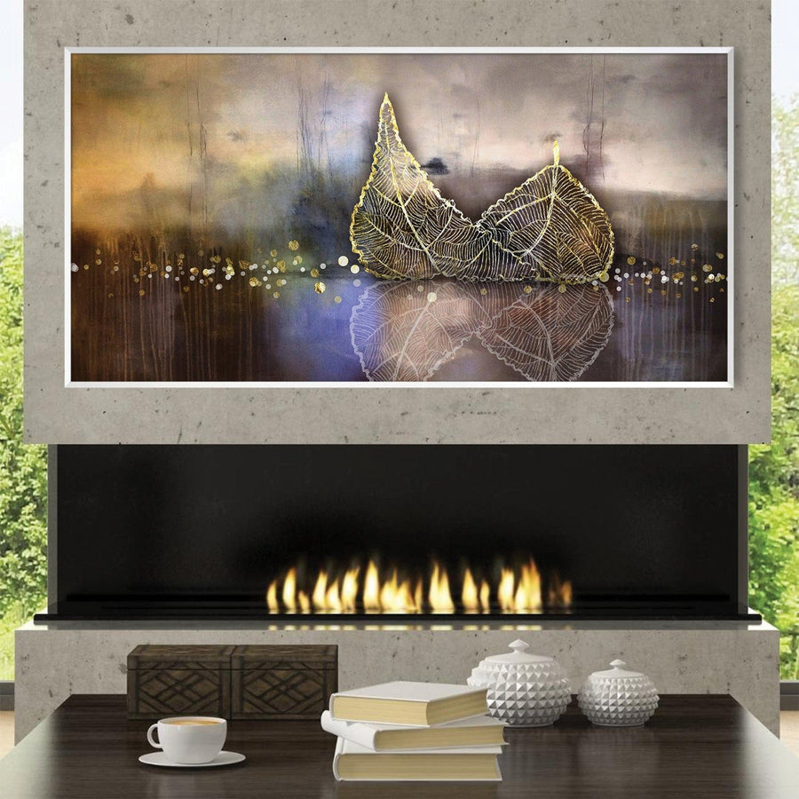Gilded Reflection Canvas Art Clock Canvas