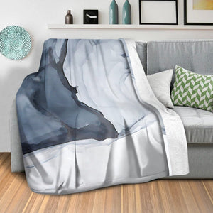 Glacier A Blanket Blanket Clock Canvas