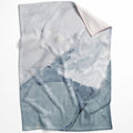 Glacier B Blanket Blanket 75 x 100cm Clock Canvas
