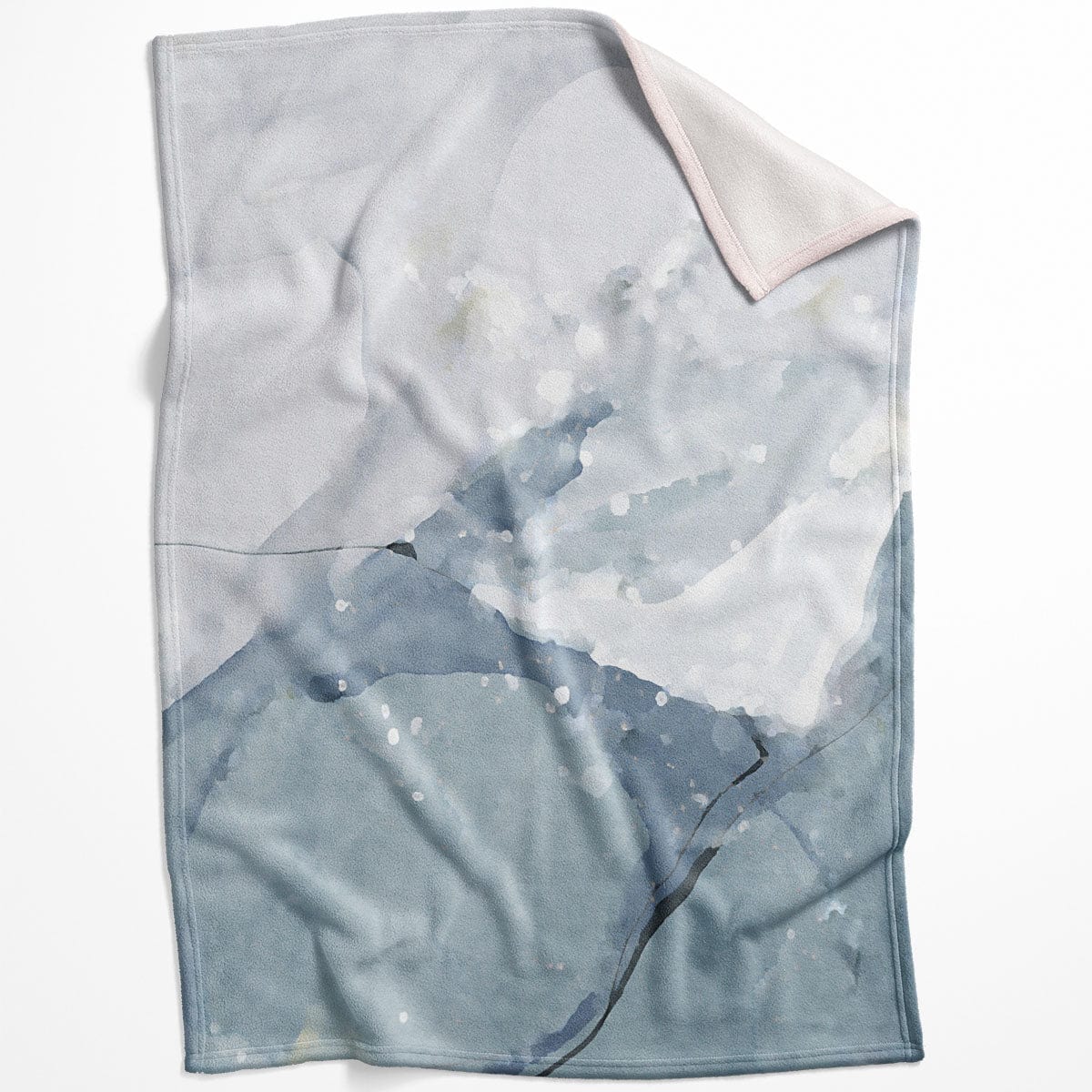 Glacier B Blanket Blanket 75 x 100cm Clock Canvas