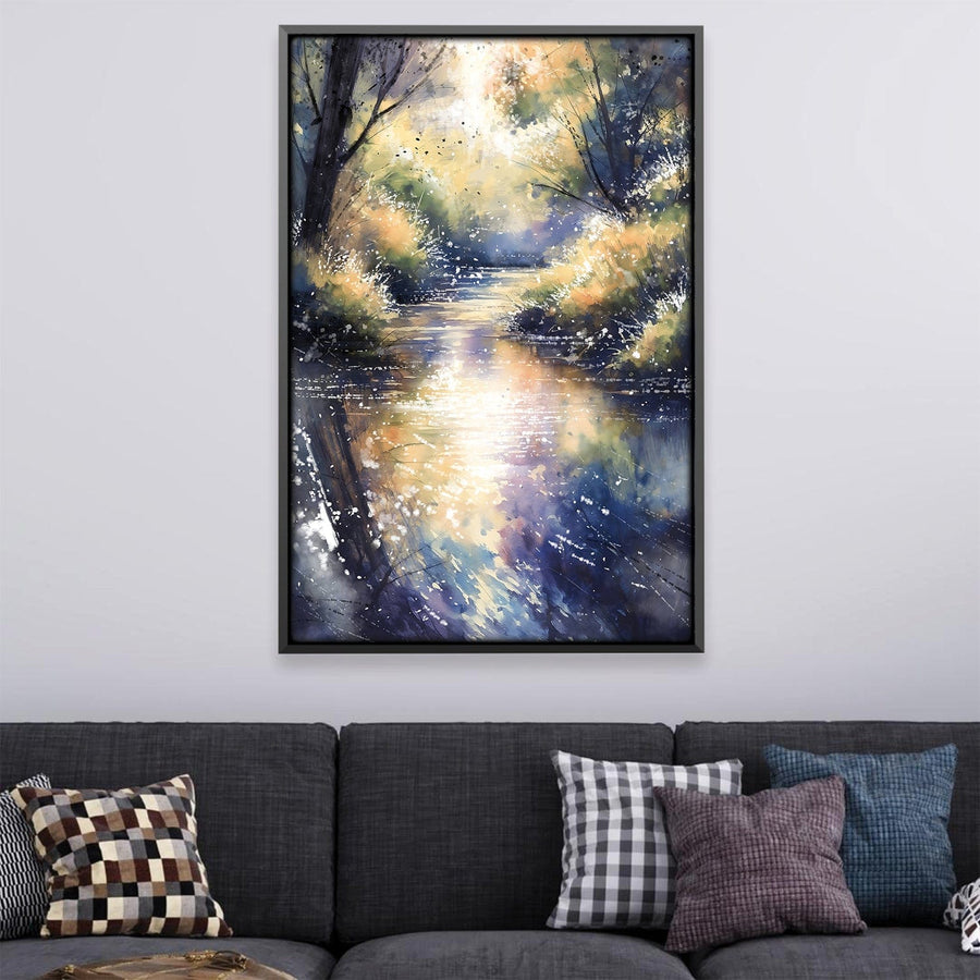 Gleam Through the Trees Canvas Art 12 x 18in / Canvas Clock Canvas