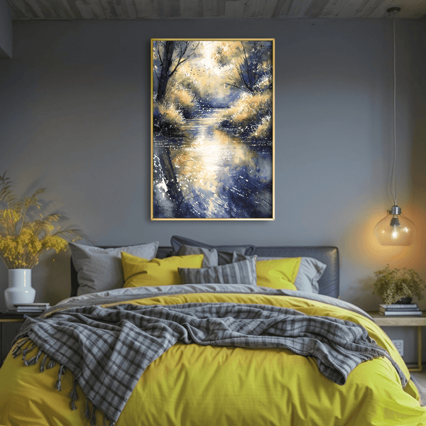 Gleam Through the Trees Canvas Art Clock Canvas