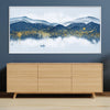 Glittered Mountains Canvas Art Clock Canvas