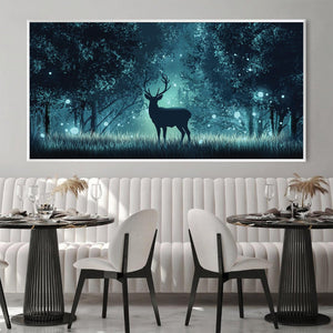 Glow of the Stag Canvas Art Clock Canvas