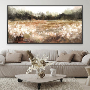 Glowing Prarie Canvas Art 20 x 10in / Canvas Clock Canvas