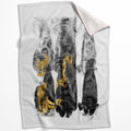 Gold Smear C Blanket Blanket 75 x 100cm Clock Canvas
