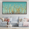 Golden Aurora Canvas Art Clock Canvas