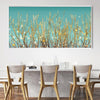 Golden Aurora Canvas Art Clock Canvas