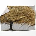 Golden Botany Blanket Blanket 75 x 100cm Clock Canvas