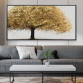 Golden Botany Canvas Art Clock Canvas