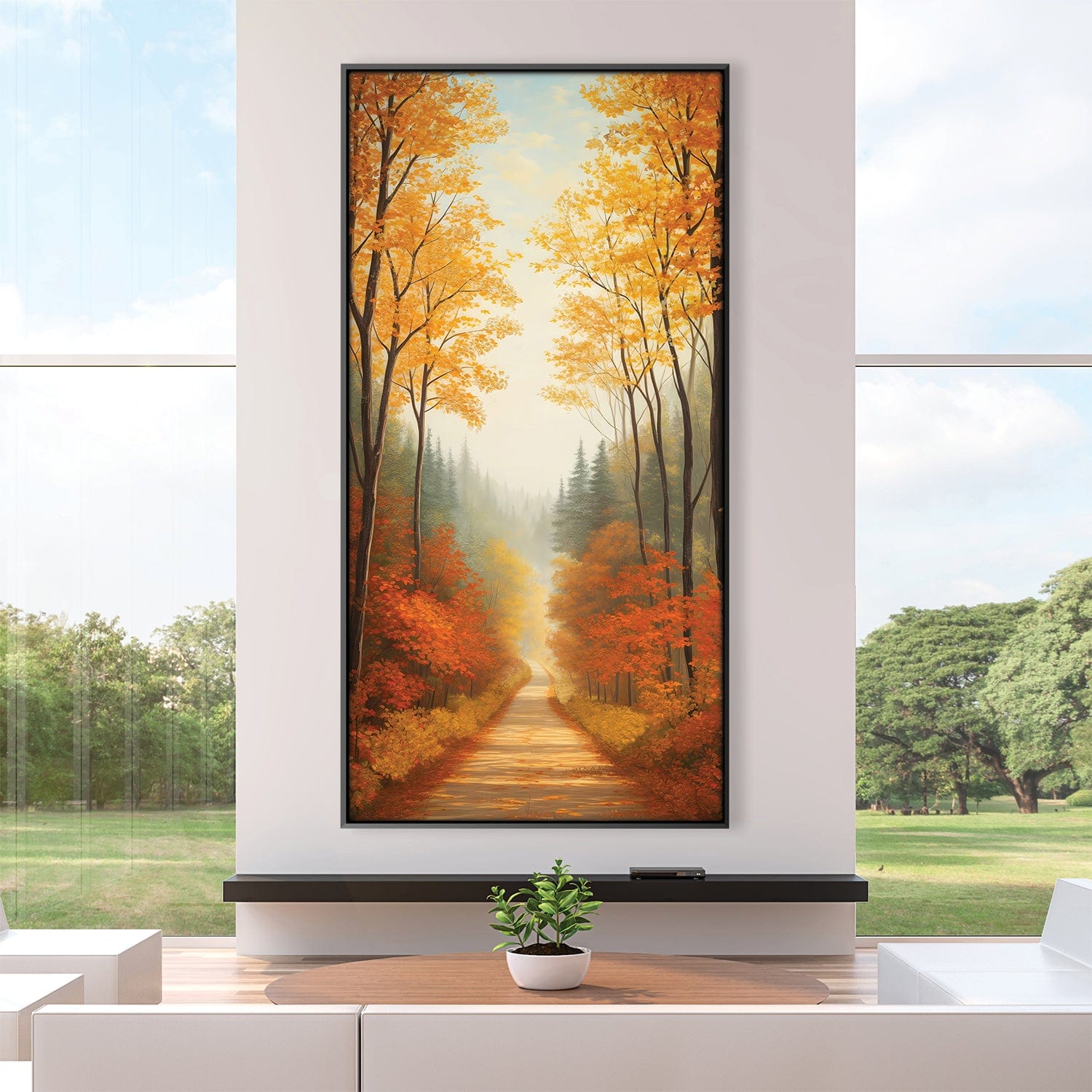 Golden Canopy Road Canvas 50 x 25cm / Canvas product thumbnail