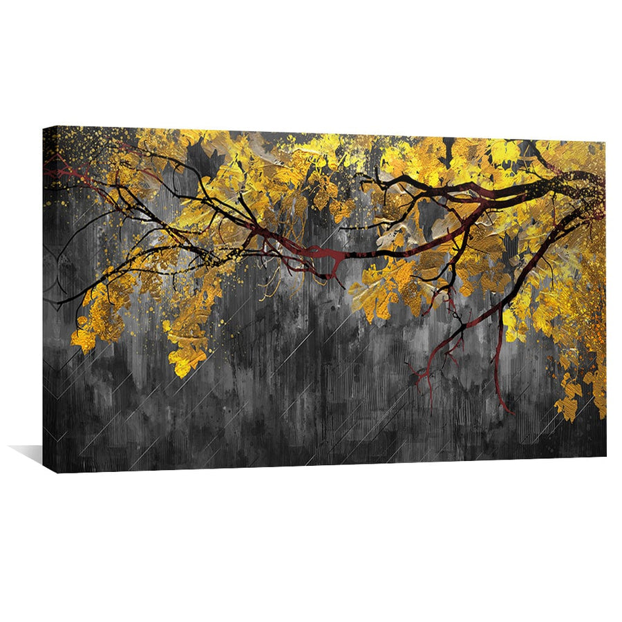 Golden Embrace Canvas Art Clock Canvas