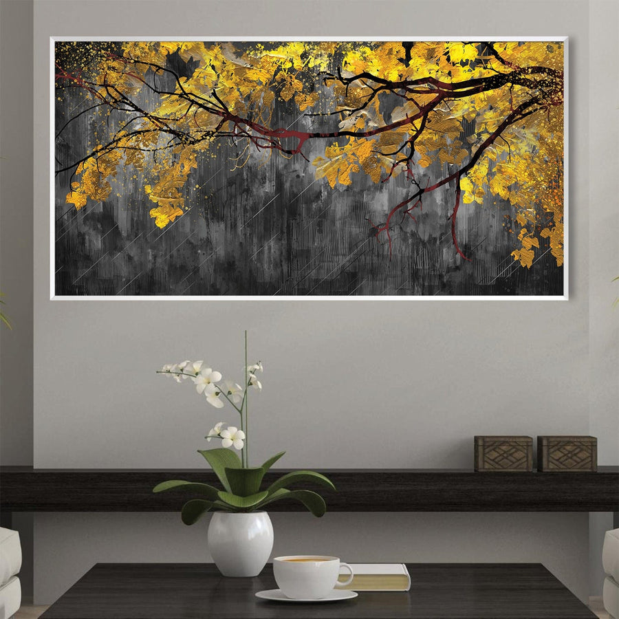 Golden Embrace Canvas Art Clock Canvas
