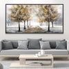 Golden Entry Canvas Art Clock Canvas
