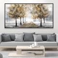 Golden Entry Canvas Art Clock Canvas