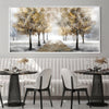Golden Entry Canvas Art Clock Canvas