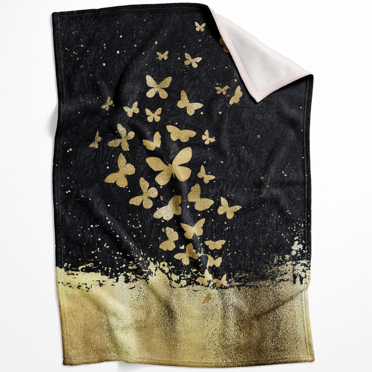 Golden Fish B Blanket Blanket 75 x 100cm Clock Canvas
